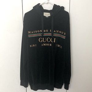 Gucci Mens Large Cotton Chenille Sweatshirt